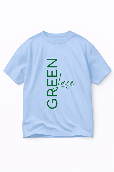 VODEXA Tricou oversize unisex verde cu imprimeu, 100% bumbac, croială confort...