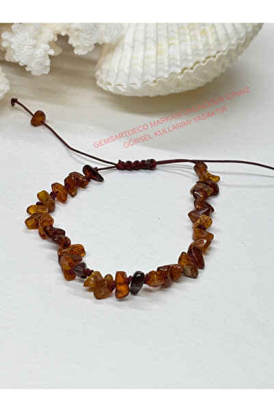 gemsartdeco Amber Bracelet with Cord Special Design