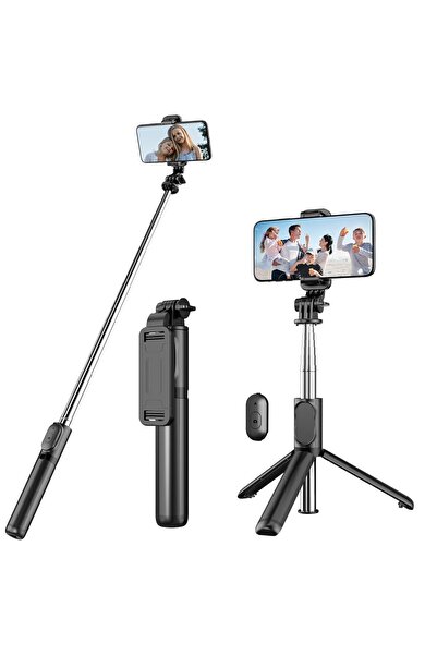 Empressco Selfie Çubuğu Bluetooth Kumandalı Kablosuz Tripot Selfie Monopod Se...