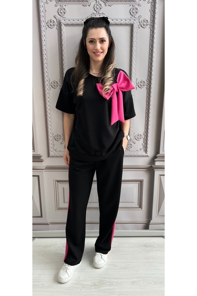 styleFlex Trening dama din vascoza elastica, cu funda aplicata