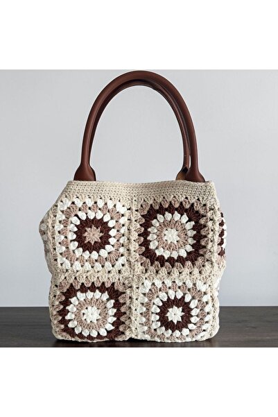 B BUL AKSESUAR El Örgüsü Granny Square Kadın El Çantası – Bohem Stil Tığ İşi ...