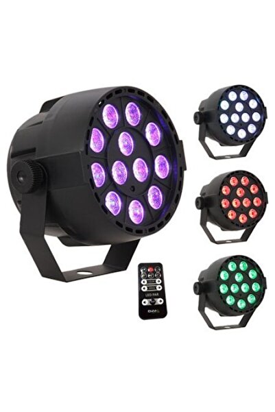 Emtex Proiector LED mini compact PAR RGB 12X1W