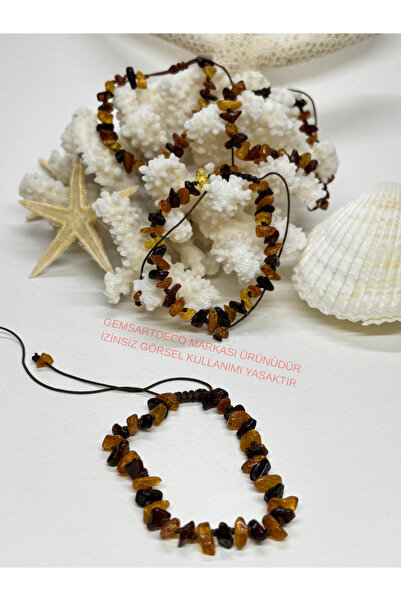 gemsartdeco Amber Bracelet with Cord Special Design