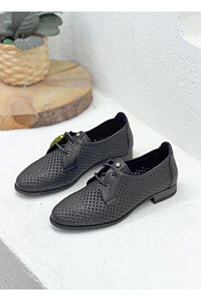 Mammamia D26Ya-3360 Lace-Up Genuine De Leather Azer Printed Loa Loafers Pack ...