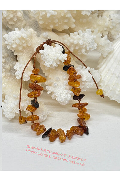 gemsartdeco Amber Bracelet with Cord Special Design