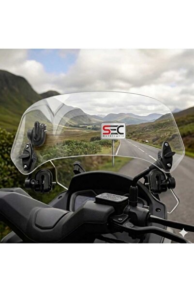 SEÇ Deflektör Model Rüzgar Saptırıcı Siperlik Şeffaf Motor Camı Cam Uzatma şe...