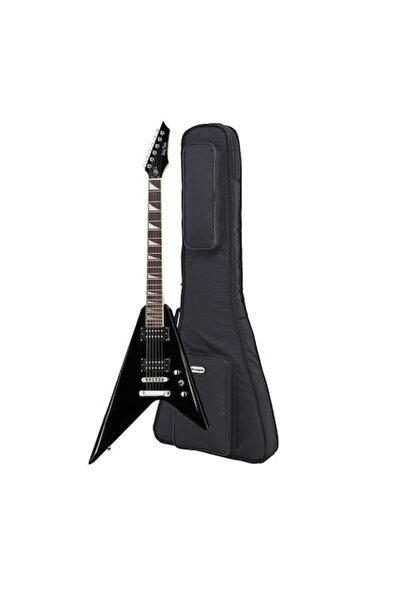 Harley Benton Chitară electrică RX-10 BK Rock cu husă