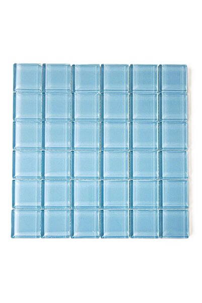 MozaiKristaL Havuz ve Tüm Yüzeyler için 48x48x6mm. Arktik Buz Mavisi 30x30cm....