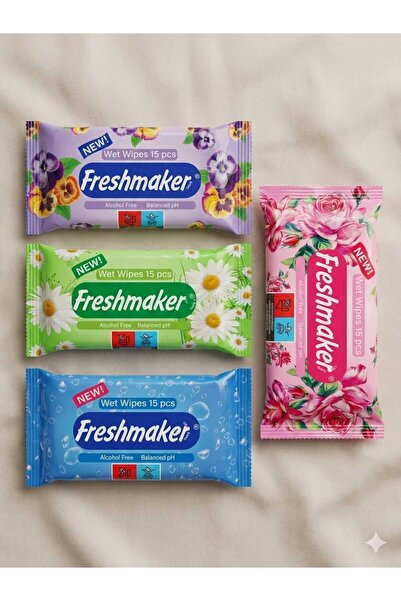 FulyaKozmetik ISLAK CEP MENDİLİ 4ADET 15Lİ