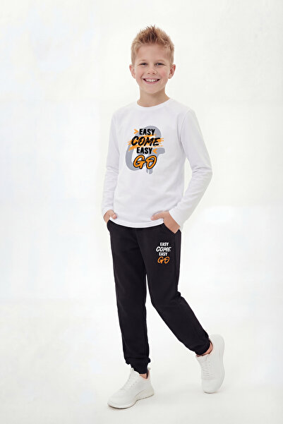 FYK KİDS Dukserica sa okruglim izrezom i elastičnim nogavicama, donji deo tre...