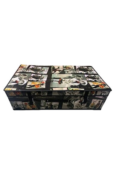 PLAYTİVE Toy Storage Box, Jemei Foldable with Lid, Film Roll Model 70x41x20cm