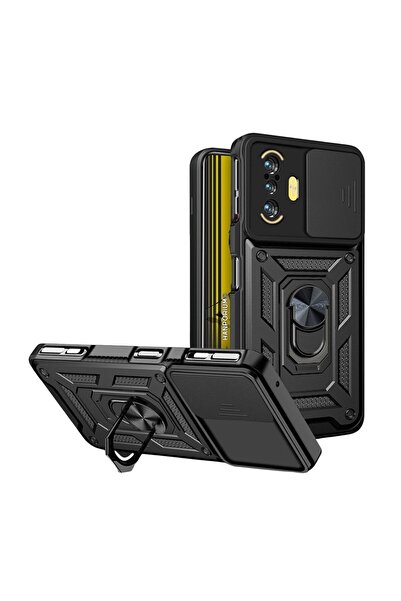 HANPORIUM حافظة تانك متوافقة مع Redmi K40 Gaming - غطاء خارجي مدرع للحماية ال...