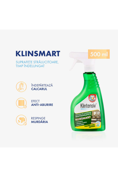 KLINTENSIV KlinSmart Soluție de Curățare cu Efect Remanent 500ml