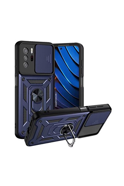 HANPORIUM حافظة تانك متوافقة مع Poco X3 GT - غطاء خارجي مدرع للحماية الإضافية...