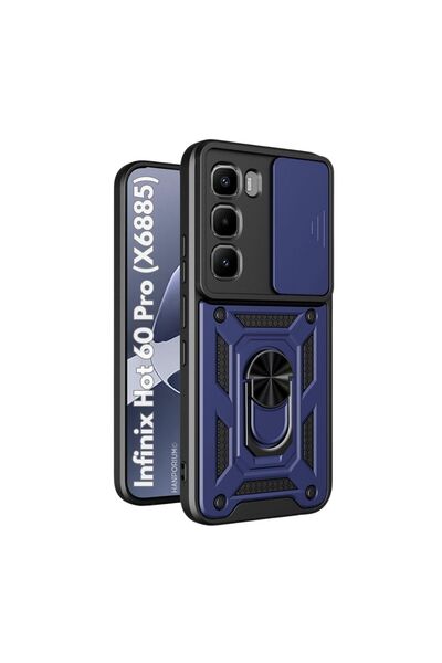 HANPORIUM حافظة إنفينيكس هوت 60 برو المتوافقة - غطاء خارجي مدرع مع حامل حلقي ...