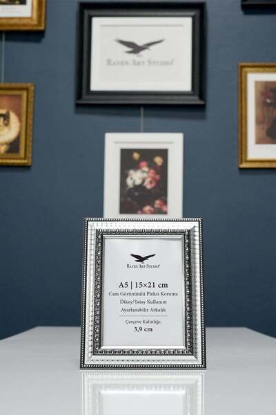 Raven Art Studio Luna A5-15x21cm Srebrna Slika Foto Dokument Poster Papirna R...