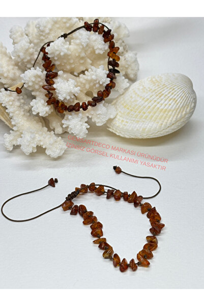 gemsartdeco Amber Bracelet with Cord Special Design