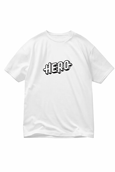 VODEXA Μπλουζάκι Unisex Oversize HERO με στάμπα, 100% βαμβακερό, άνετη εφαρμογή