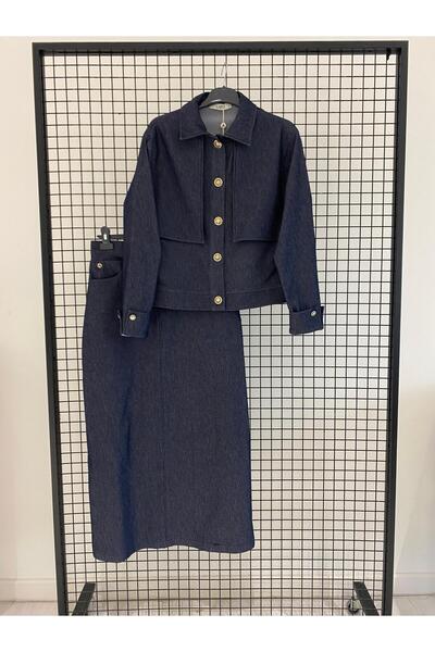 Armine TREND الموسم الجديد ياقة قميص سترة وتنورة قلمية