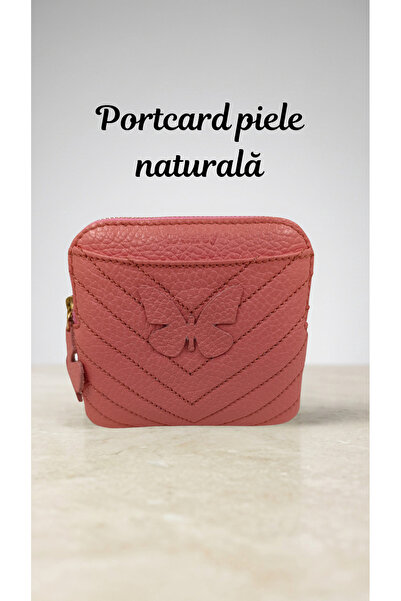 OEM Genuine Leather Card Holder with zipper, slim card holder, Compact card h...