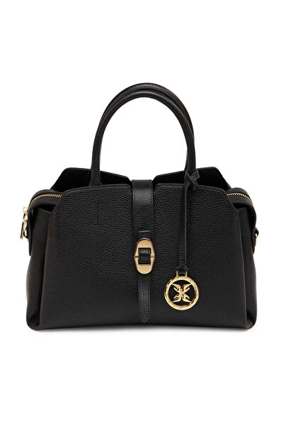 Tergan Kadın Hakiki Deri El Tutmalı Çapraz Yan Çanta