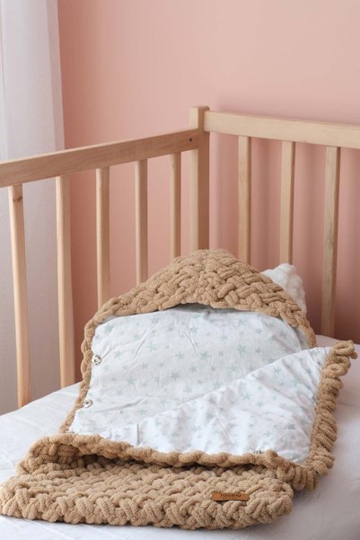 Bugula Portbebe for Babies 0-12m White Unisex Newborn Sleeping Bag Cotton Fab...