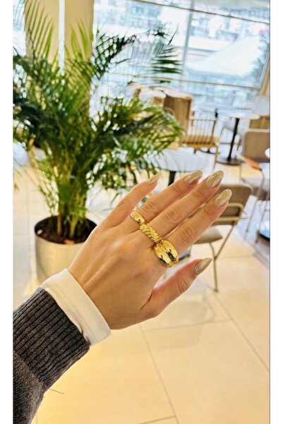 Markiz Takı مجموعة خواتم ثلاثية من ماركة (ماركة) (32-23-17) (قطر داخلي 23 مم-...