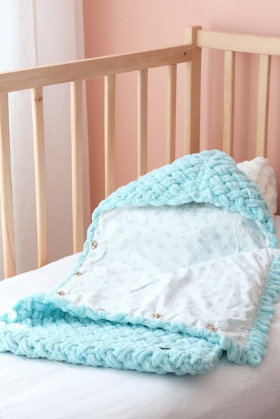 Bugula Portbebe for Babies 0-12m White Unisex Newborn Sleeping Bag Cotton Fab...