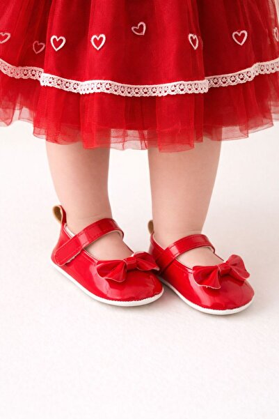 minissa baby kids Baby Girl Ballet Flats Velcro Bow Detail Non-Slip Underlay ...