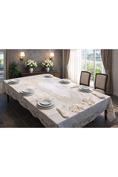 HUZUR ÇEYİZ Angel Model 26 Piece Dinnerware Set