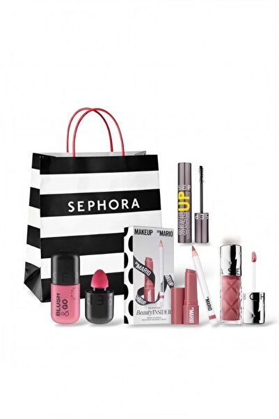 SEPHORA A set of 4 products - Mascara - Lip Gloss 05 / Blush 02 / Mario