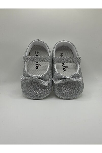 BEBLUXBABY Simli LÜX Babet Kız Bebek Ayakkabısı