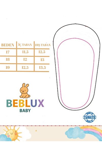 BEBLUXBABY Simli LÜX Babet Kız Bebek Ayakkabısı