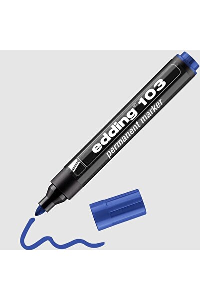 Generic Brand Edding marker, trajni, okrugli vrh, plavi 103