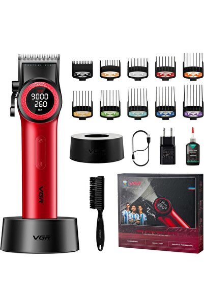VGR V-001 SAÇ SAKAL TIRAŞ MAKİNESİ KIRMIZI