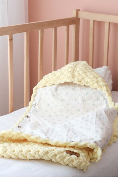 Bugula Portbebe for Babies 0-12m White Unisex Newborn Sleeping Bag Cotton Fab...