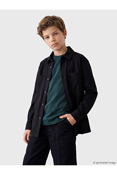 LC Waikiki LCW Kids Uzun Kollu Erkek Çocuk Gömlek Ceket