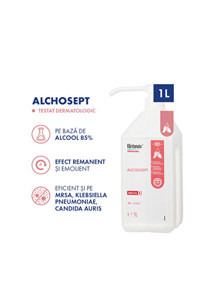 KLINTENSIV Alchosept Professional Hand and Leather Disinfectant with 85% Alco...