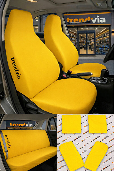 trivexa Combed Cotton Stretch Fabric Stretchy Car Seat Cover – Protective Ser...