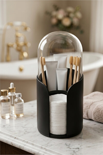 Higienox منظم الحمام الأسود من أوليفيا بروش