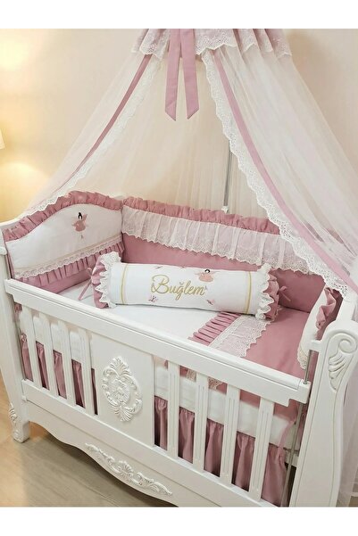 Baby Clime İsimli Şeker Yastık Silindir Kırlent - Dekoratif Bebek Yastığı