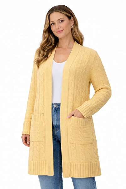 ModaPlaza Women's Hair Braided Cardigan 7129