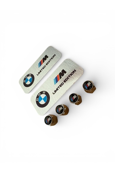 İKTUNING BMW M LİMİTED EDİTİON 2 ADET METAL ETİKET VE 4 ADET METAL M LOGOLU S...