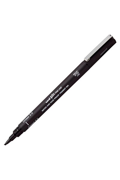 UNİ-BALL Pin 2.0 Fine Line Cut Tip Pen Black Pin Cs2-200