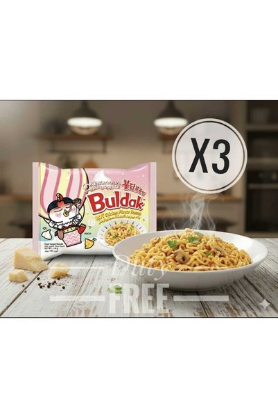 hijazigroup Cream Carbonara Hot Chicken Flavour Ramen – 140GR(3adet)