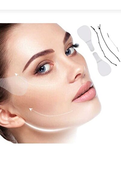 40 Adet İpli Yüz-Kaş-Göz-Boyun Germe Bandı İpli Vücut Gerdirme Bantları Yüz Gerdirme bandı