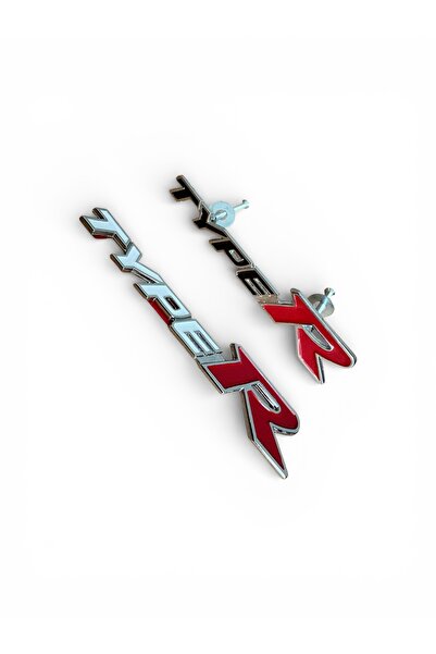 İKTUNING HONDA TYPER VİDALI ÖN PANJUR METAL LOGO AMBLEM VE TYPER YAZILI METAL...
