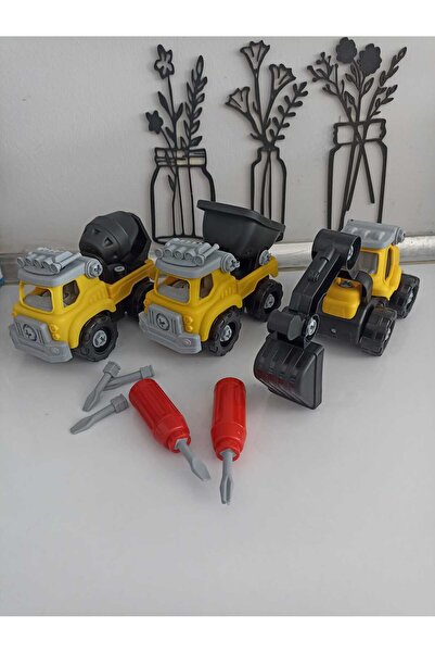 Birlik Oyuncak SÖK TAK İŞ MAKİNALARI 3 adet 16-19 cm STOK DURUMUNA GÖRE 3 ADE...