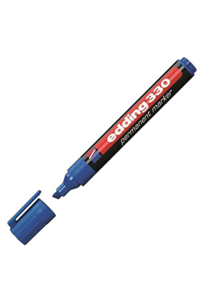Edding Permanent Marker Cut Tip Blue Ed-330