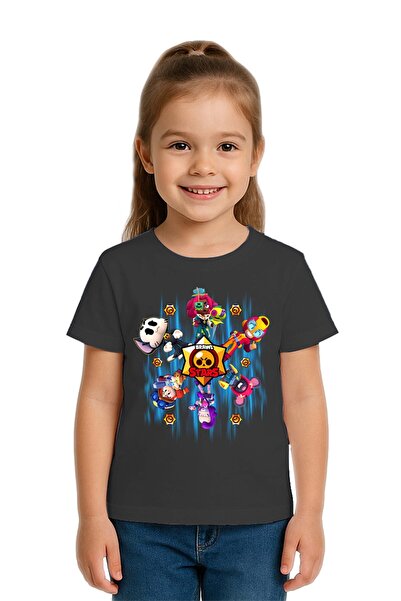 SEDİRLİ Tricou unisex Brawl Stars cu imprimeu pentru copii, bumbac din bumbac...